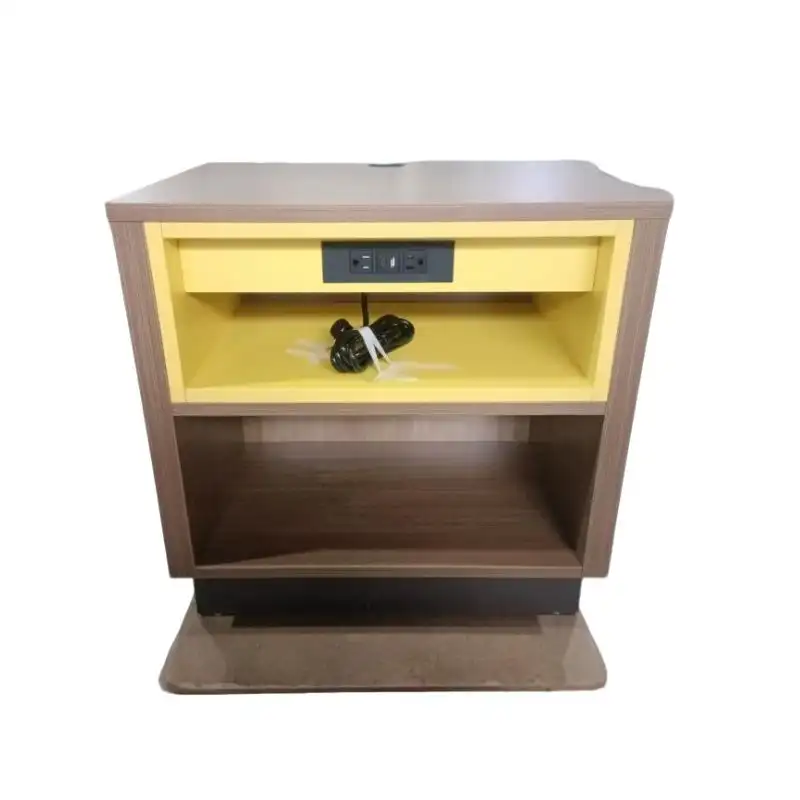 GCON JYF-02 Modern Color-Block Nightstand with Integrated Charging Station 1