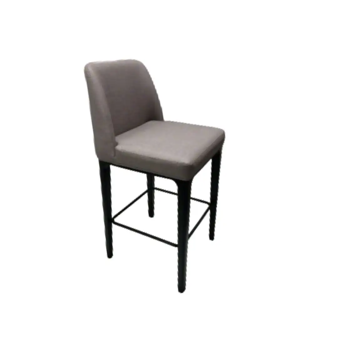 Banqueta/cadeira de bar moderna estofada em tecido GCON CH-09 com apoio para os pés 1