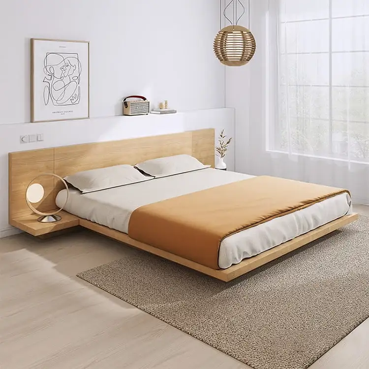 The Ezzen Solid Wood Floating Bed Exclusive 1
