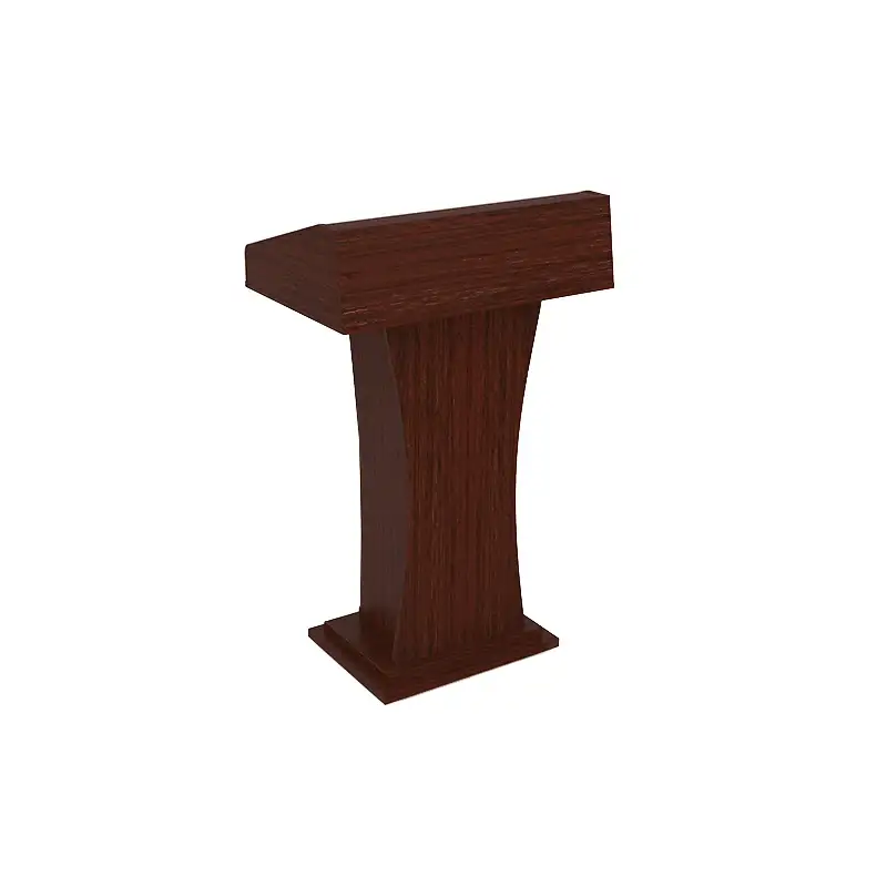 Cheap Classic Wooden Lectern Podium With Shelves For Church Podiums Pulpits Use 1