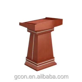 Design moderno del supporto per podio in legno del produttore cinese Lattier Speech 1