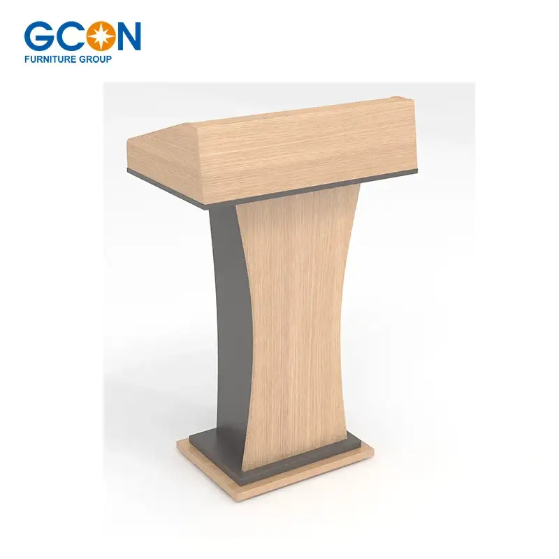 Soporte de escritorio para espectáculo de entrevistas, mesa de conferencias, podio de iglesia, barato, de alta calidad 1
