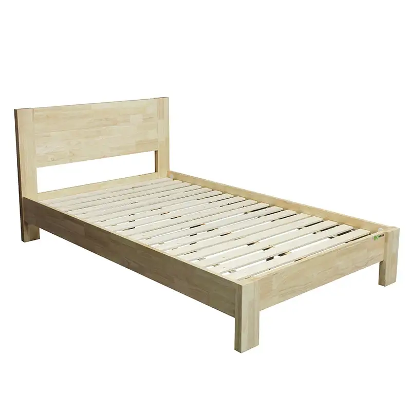 Cama de madera con plataforma gigante, soporte de listones, moderno, clásico, estreno directo de fábrica, Life Home 1