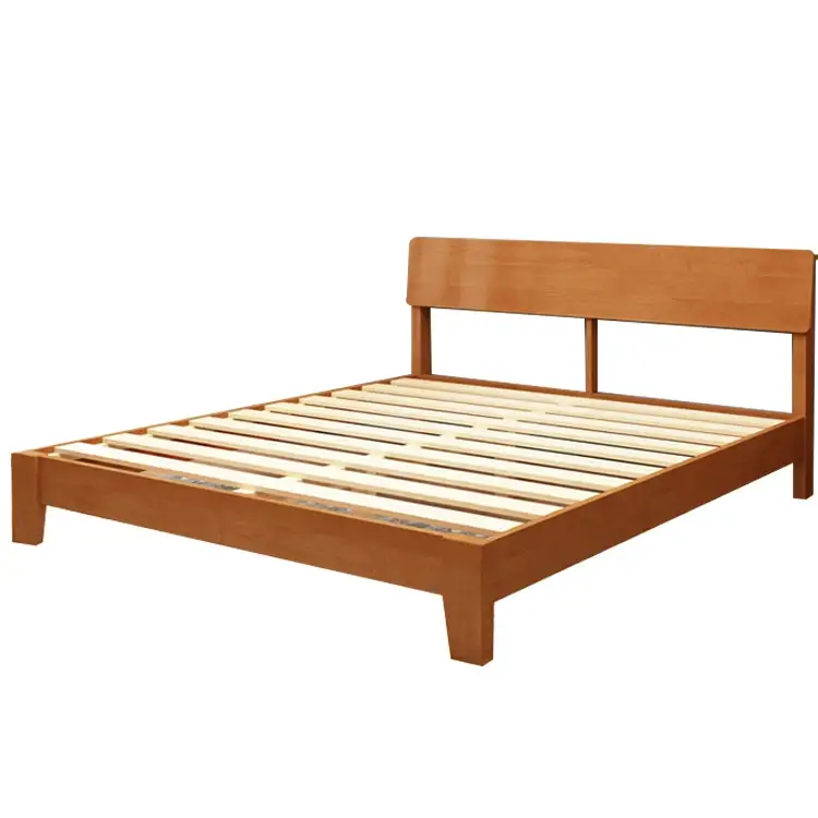 Komfortables neues Design, professioneller Hersteller von Luxus-Kingsize-Holzmöbelbetten 1