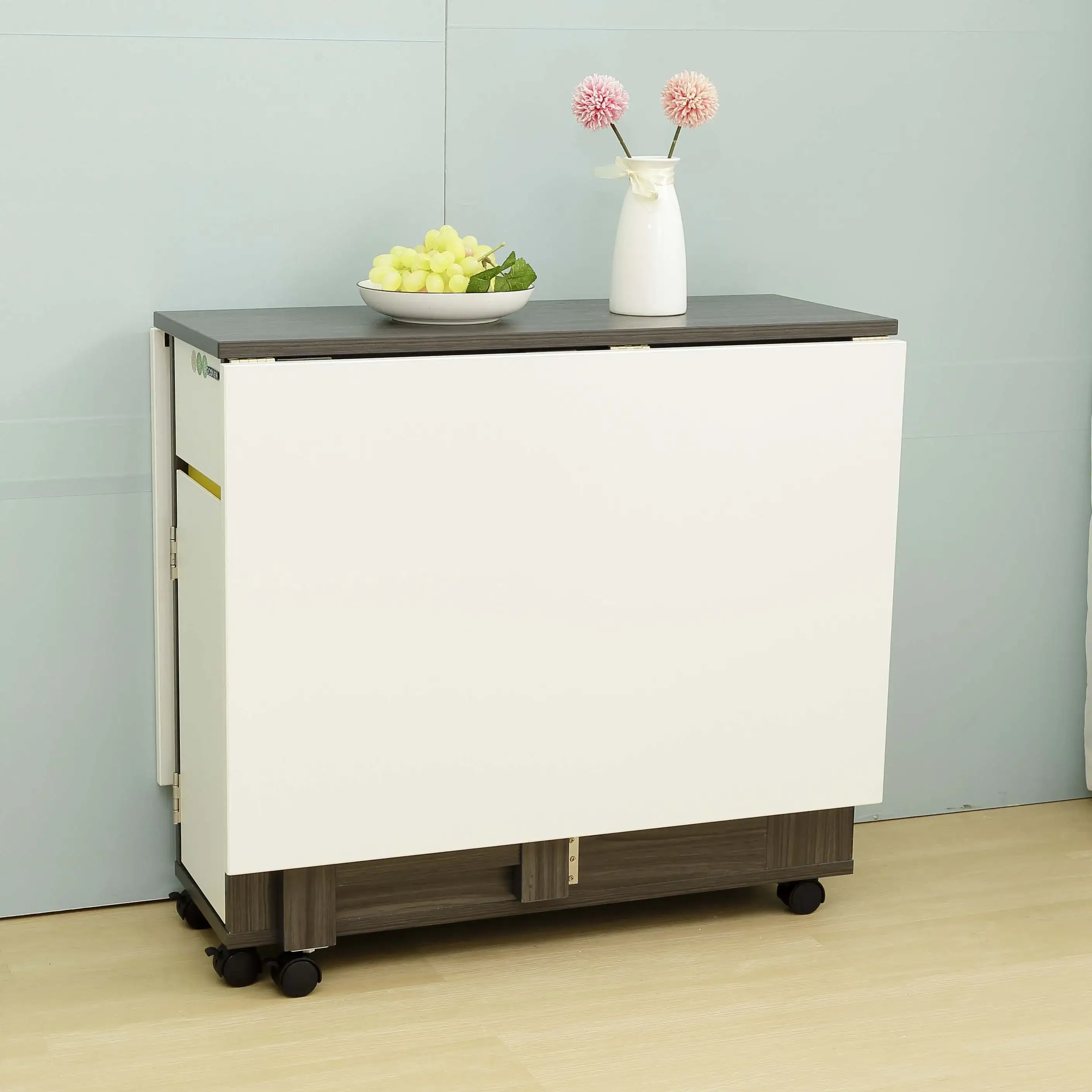 Mesa de comedor barata, mesa extensible plegable de madera para uso en mesa de comedor 1