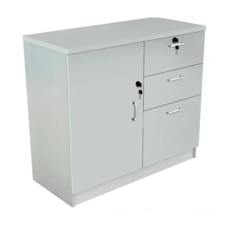 3 laden Melamine kantoorkast met één deur Verticale archiefkast 1