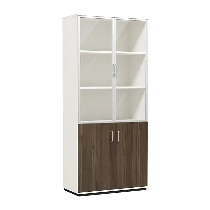 オフィス家具のガラス ドアが付いている 5 層の高いオフィス ファイリング キャビネット 1
