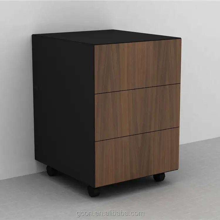 Elegante armadietto per stoviglie in legno, mobili per ufficio, schedario Anderson Hickey 1