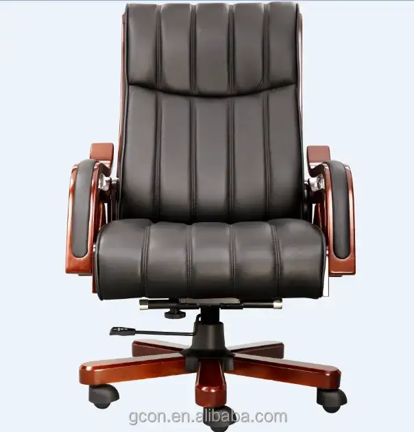Chaise en cuir de distributeur, chaise de patron 1