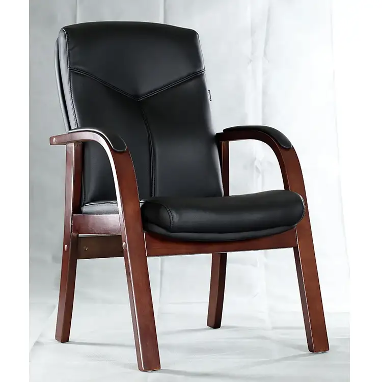 Office Visitor Chair Conference Solid Wood Chair Legs 1