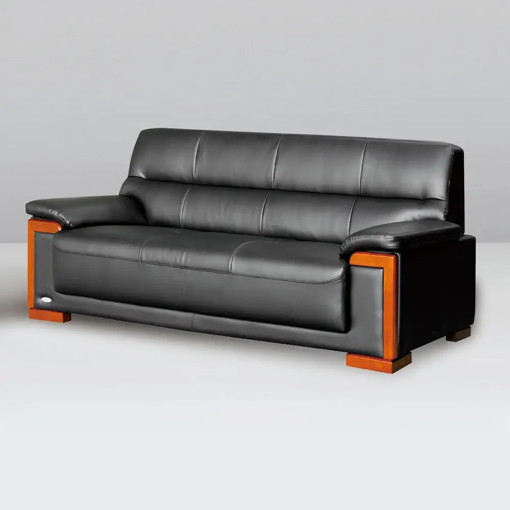 Canapé de bureau moderne en cuir 3 places 1