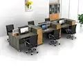 Bureaux de poste de travail de bureau modulaires de couleur verte du personnel moderne 1