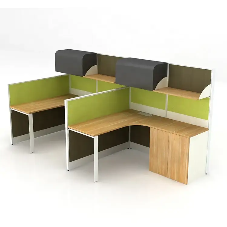 Conception de bureau de poste de travail de bureau moderne, cabine de bureau design, photo de poste de travail de bureau 1