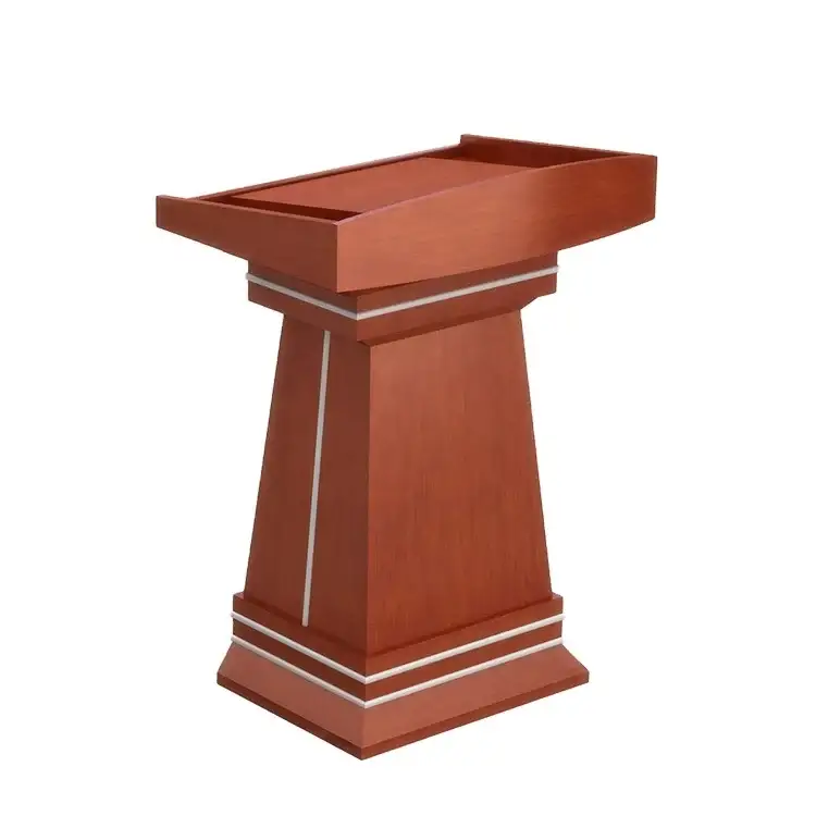 Podio/tribuna profesional del discurso del diseño para el púlpito del atril de madera de la iglesia del hotel de la escuela 1