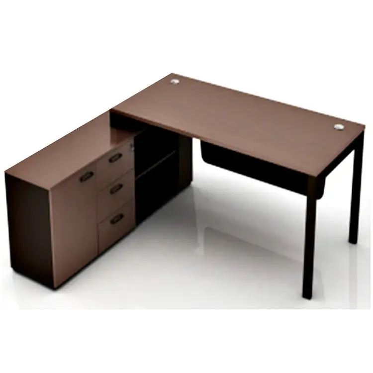 Muebles de oficina Computadora I Shape Desk para uso en escritorio ejecutivo en forma de L 1