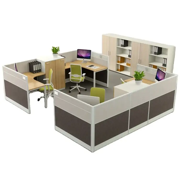 Conception de poste de travail de cabine de bureau, cloison basse de bureau de haute qualité 1