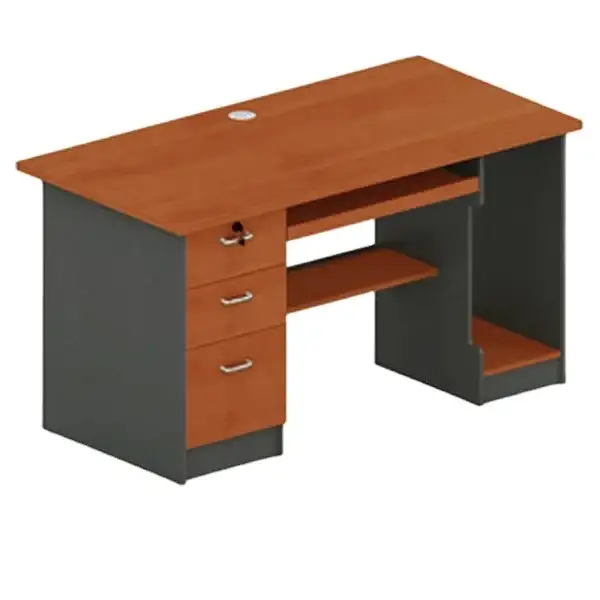 Keyboard And Side Drawer Cpu Holder Office Computer Table Desk 1