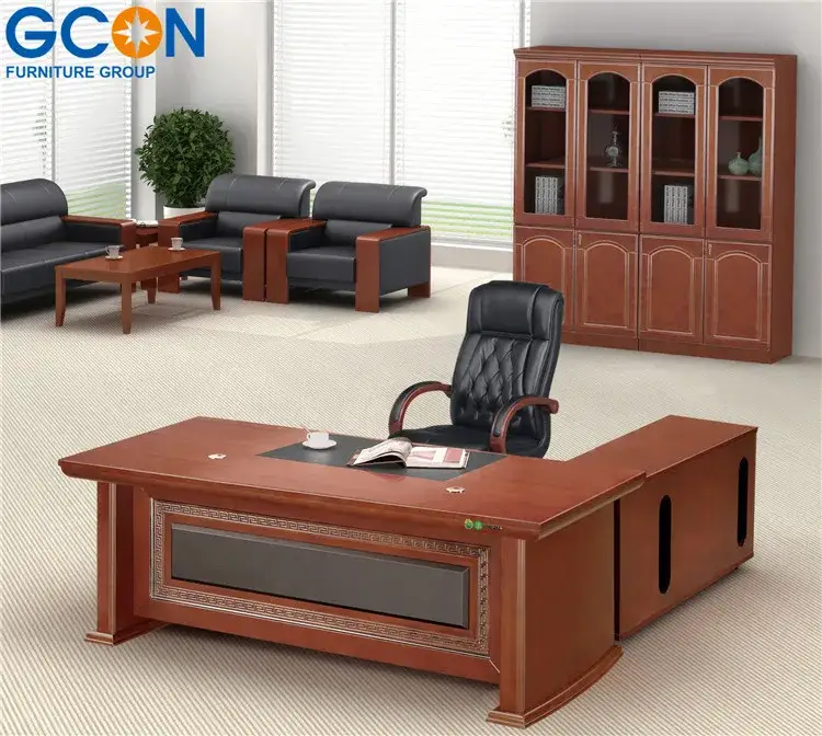 Luxury Boss Ceo Chairman Office Furniture Solid Wood Executive Office Furniture 1