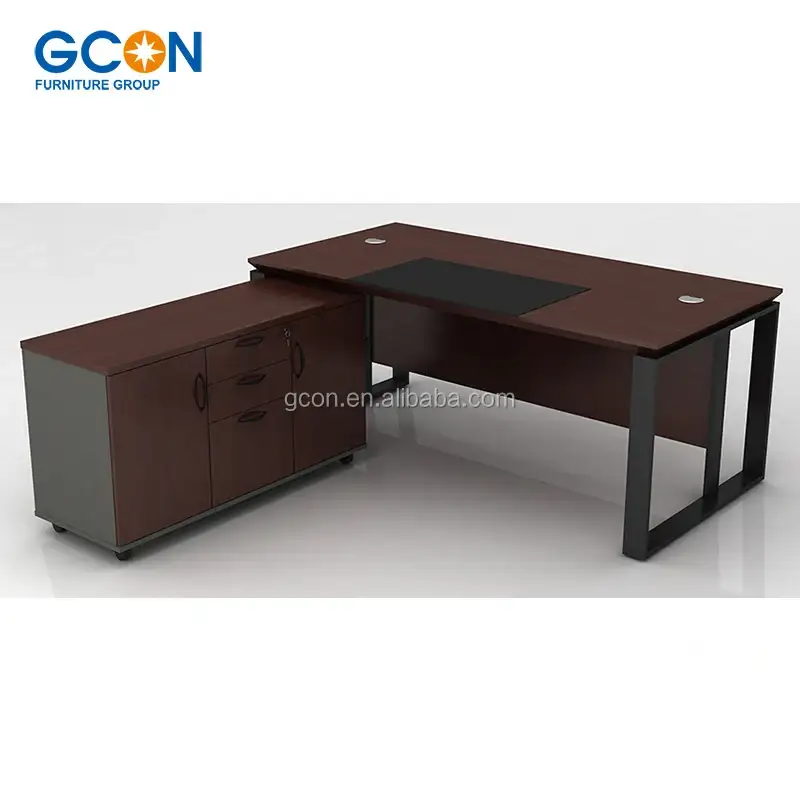 Mdf Office Boss Desk Wood Veneer Luxury Executive Office Desk Furniture 1