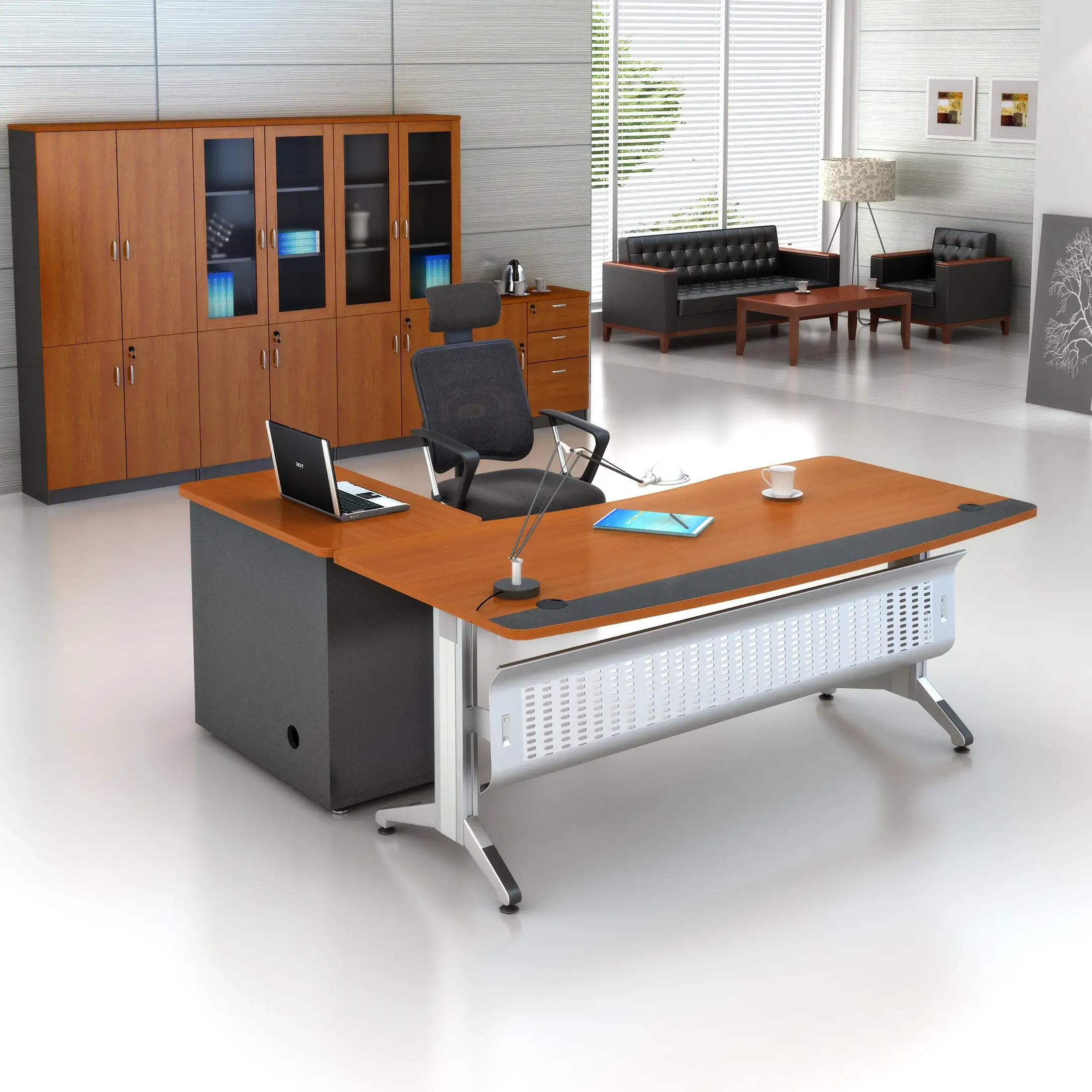 Moderne Büromöbel, großes Chefschreibtisch-Design 1