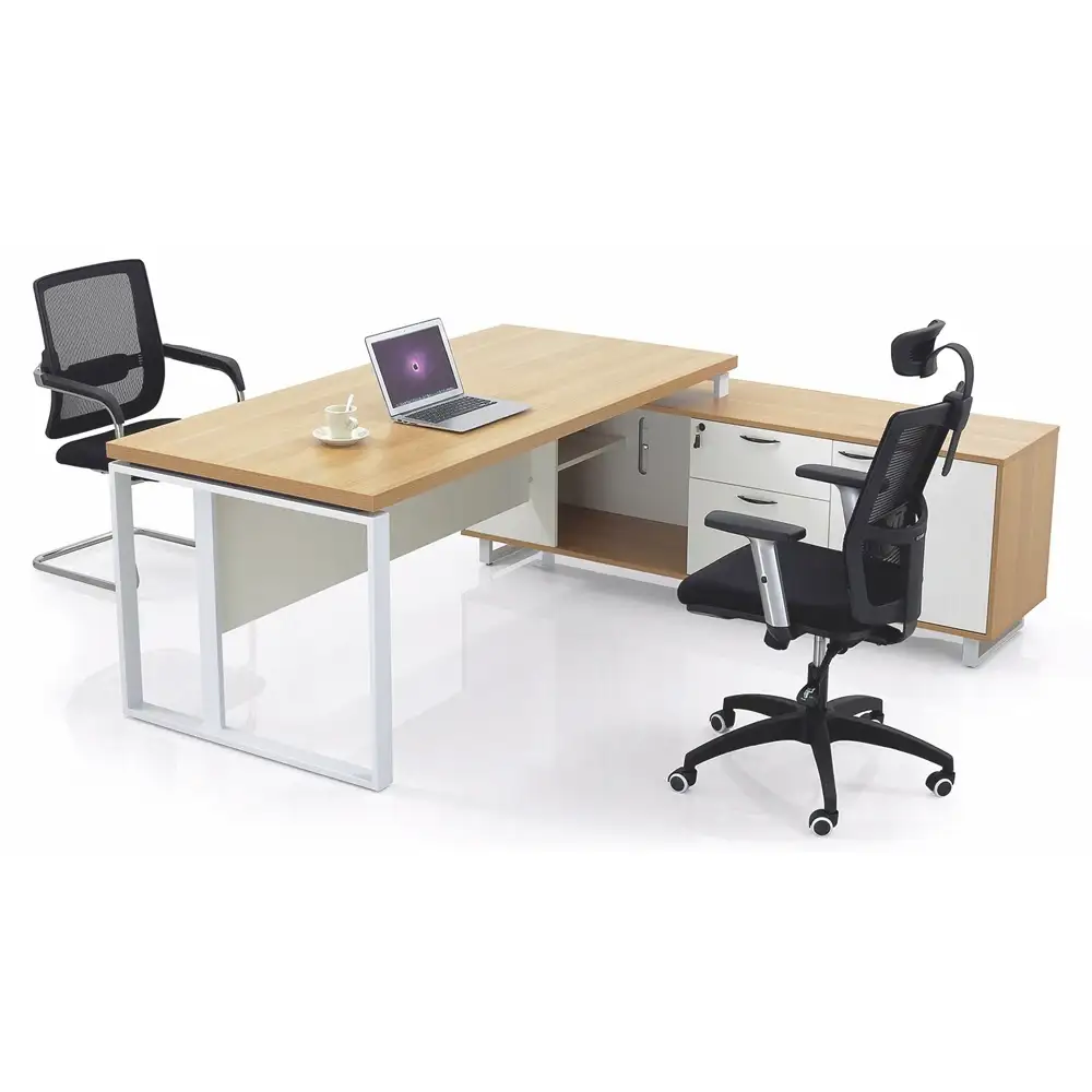 Mobilier de bureau moderne Bureau en forme de L Grand bureau d'ordinateur Bureau de bureau 1
