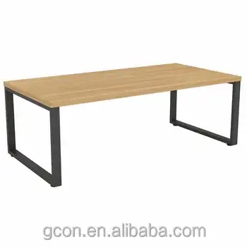 Chinesischer Teetisch aus Holz mit Zeichenfläche und Beinen aus Edelstahl 1