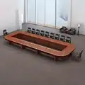 Table de conférence moderne modulaire de grande taille multimédia pour 20 personnes 1