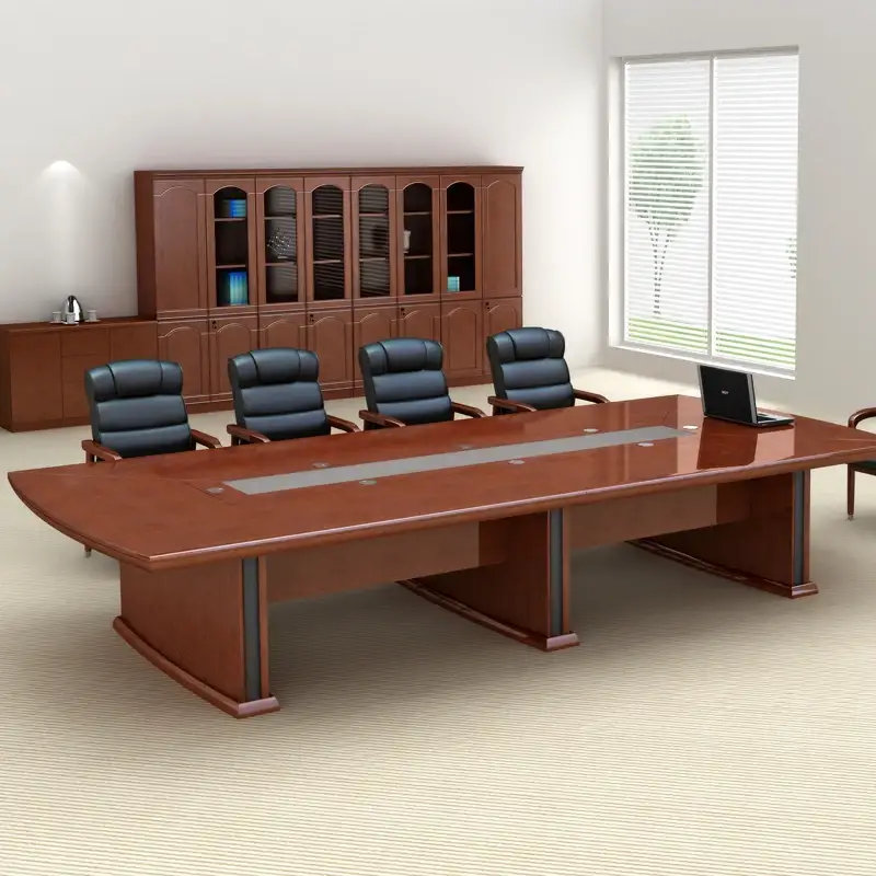 Large Modern Mfc Conference Room Meeting Table Desk Wooden Office Furniture Melamine Boardroom Table 1