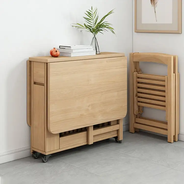Fold Dining Table,Drop Leaf Space Saving Furniture For Dinning Room And Kitchen 1
