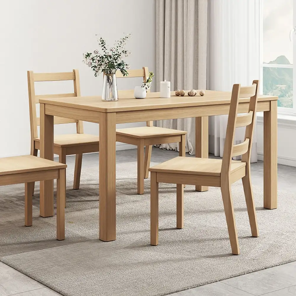 4 6 8-zits massief houten eettafel en stoelen meubelset met voor thuis hotel restaurant eetkamer 1