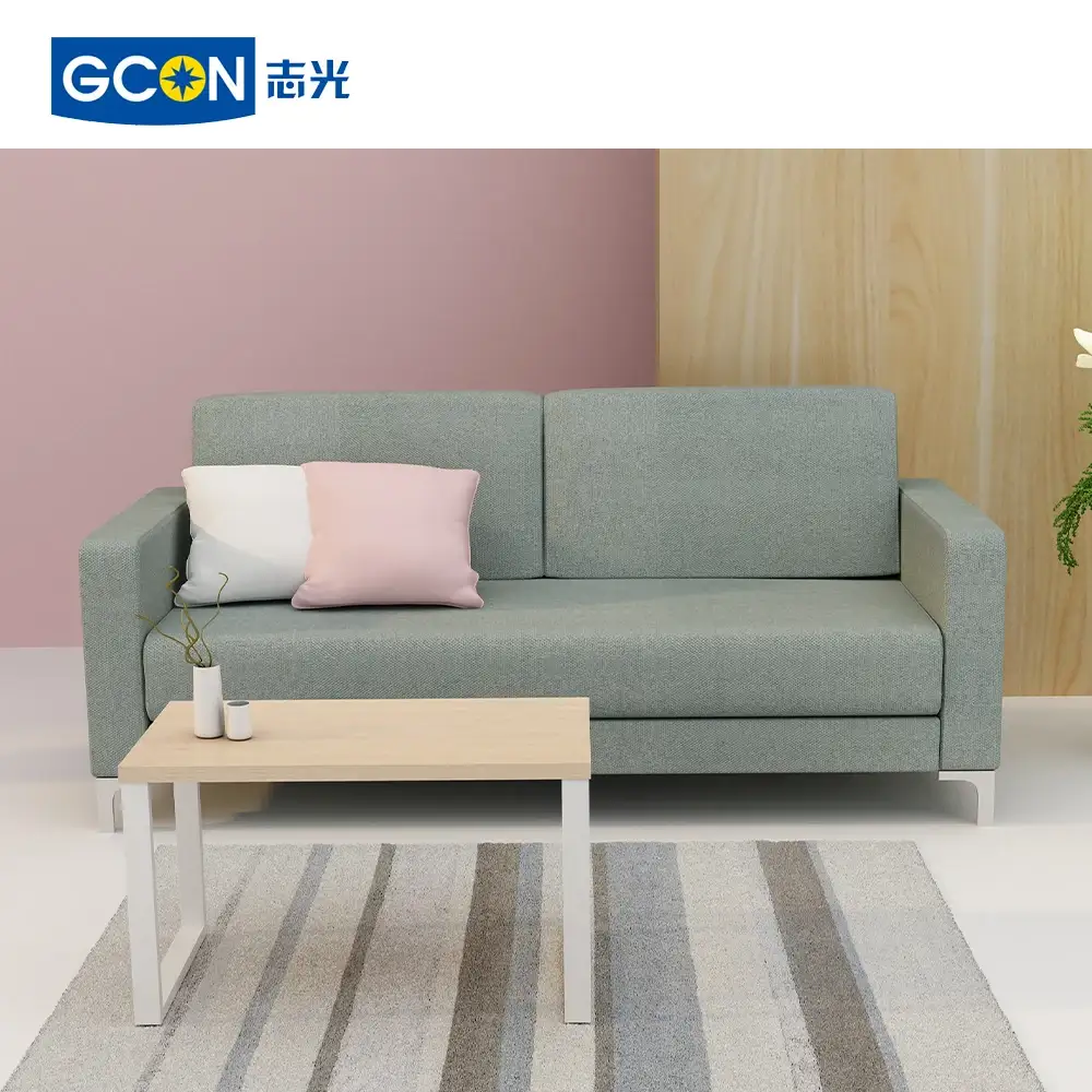 Factory Low Price 2 Seater Fabric Sofa Set Cheap Couch For Office And Hotel Commercial Furniture 1