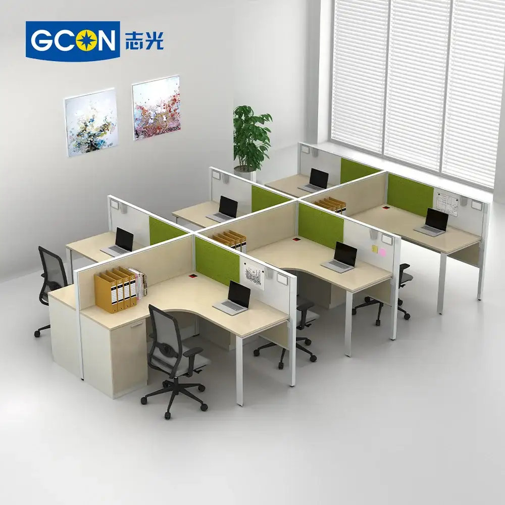 Mesa de escritório, mesa de estação de trabalho para cubículos de call center, móveis modernos de estação de trabalho 1