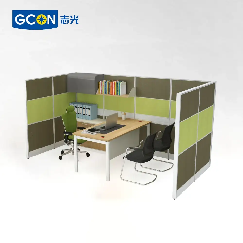 Divisória de escritório personalizada Painel de alumínio Mesa de cubículo Mesa de trabalho Divisor de móveis de parede 1