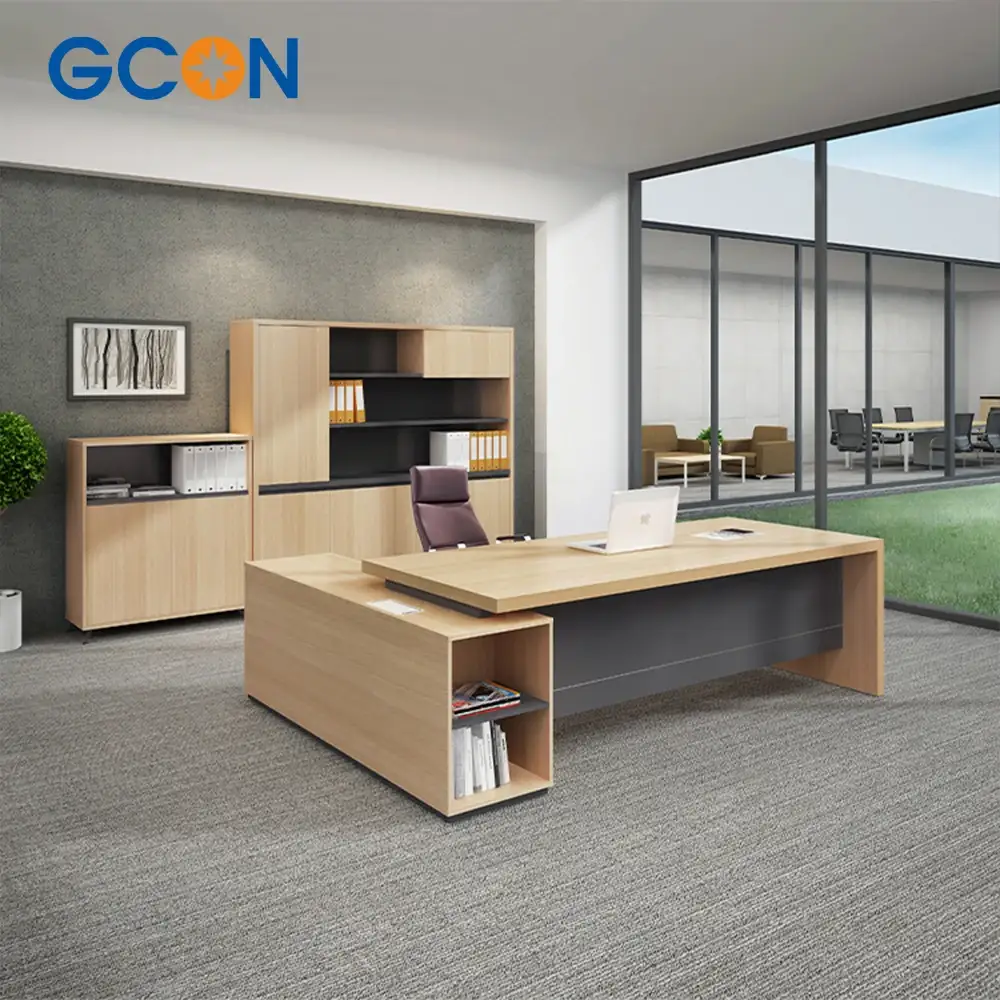 Oem Executive Desk Custom Design Ceo Boss Manager Table Luxury Wood Bureau Directeur Office Room Furniture 1