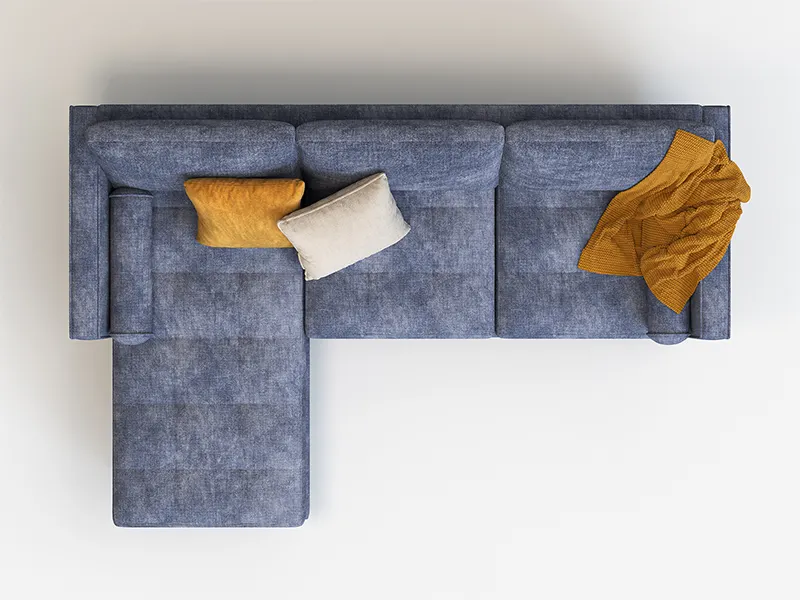 GCON Hotel Furniture L Shape Sofa with Chaise Hotel FurnitureManufacter 3