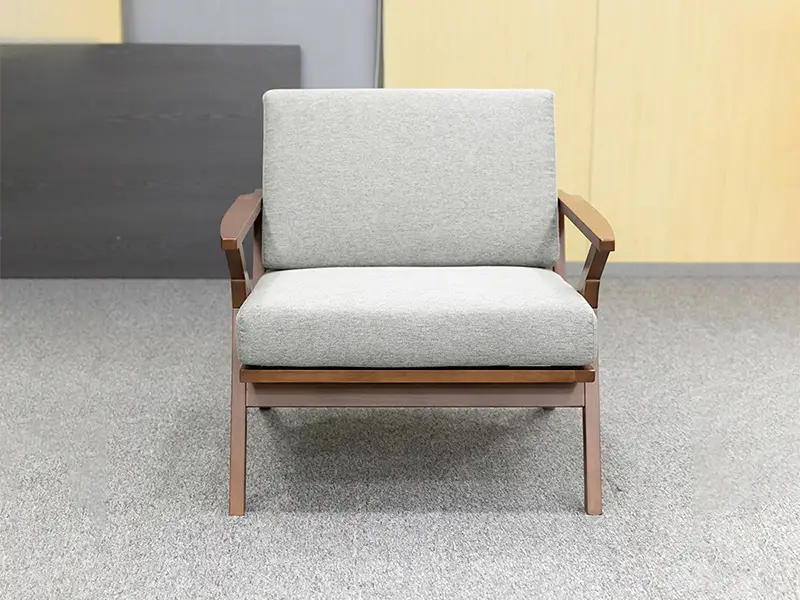 M-AAI-01 Sillón de hotel con estructura de madera maciza GCON Sofá futón moderno con cojín desmontable 1