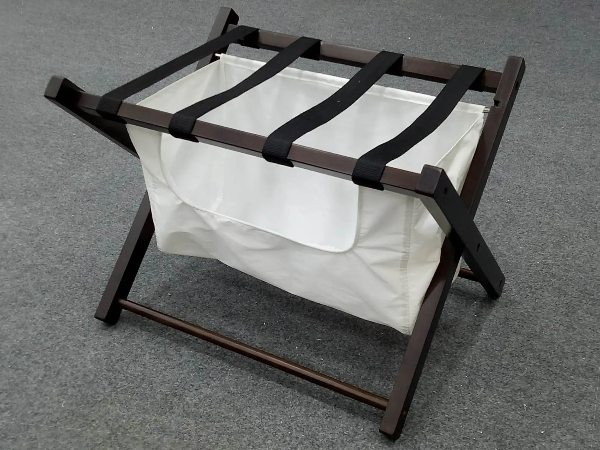 Portaequipajes plegable para hotel GCON M-BAG-01 con bolsa de almacenamiento ignífuga 1
