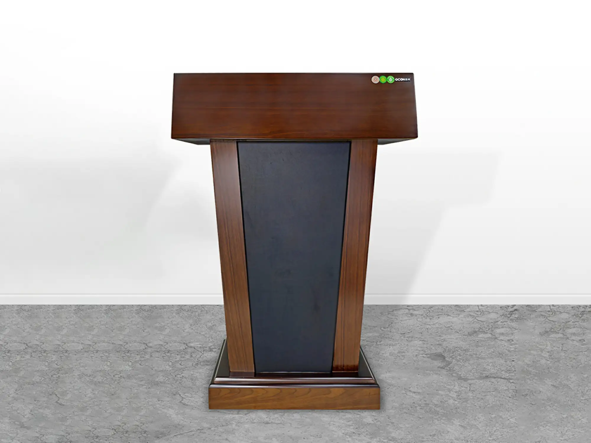 GCON GB-423A Extra High Church Podium Brown Walnut Tone Pulpit High-end Painted 75x50 cm Lectern Table 1