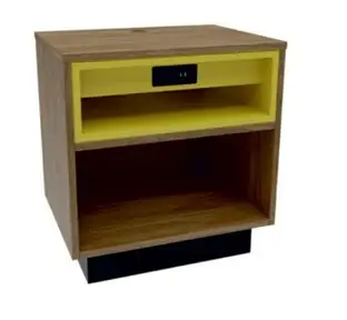 Meja Sisi Blok Warna Moden GCON JYF-02 dengan Stesen Pengecasan Bersepadu 1