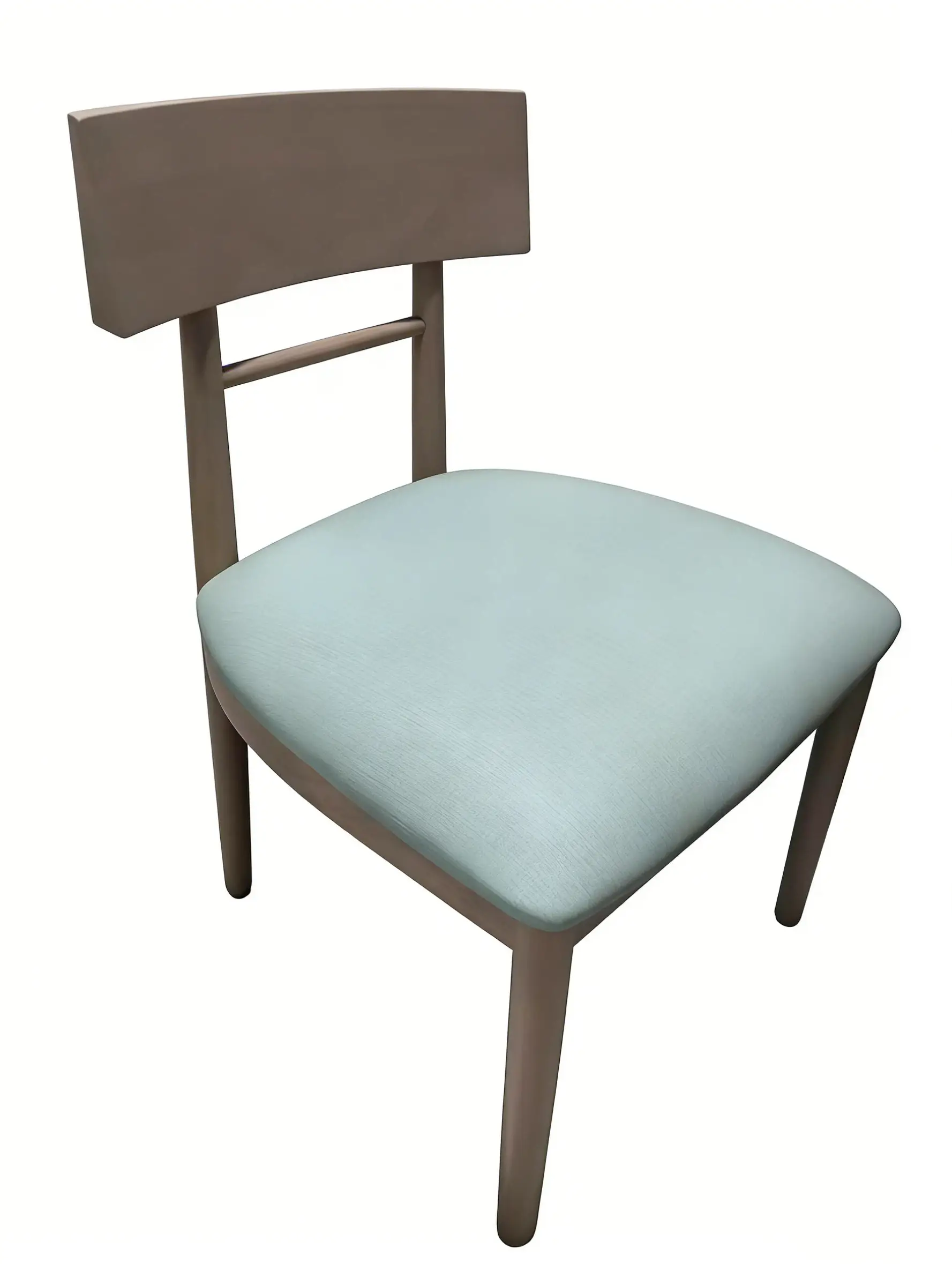 Cadeira de jantar para centro comercial de hotel (madeira clara e menta) 1