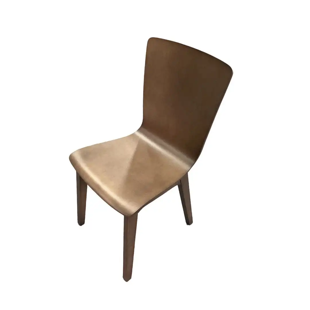 Full Wooden Dining Chair – Dark Wood Finish 1