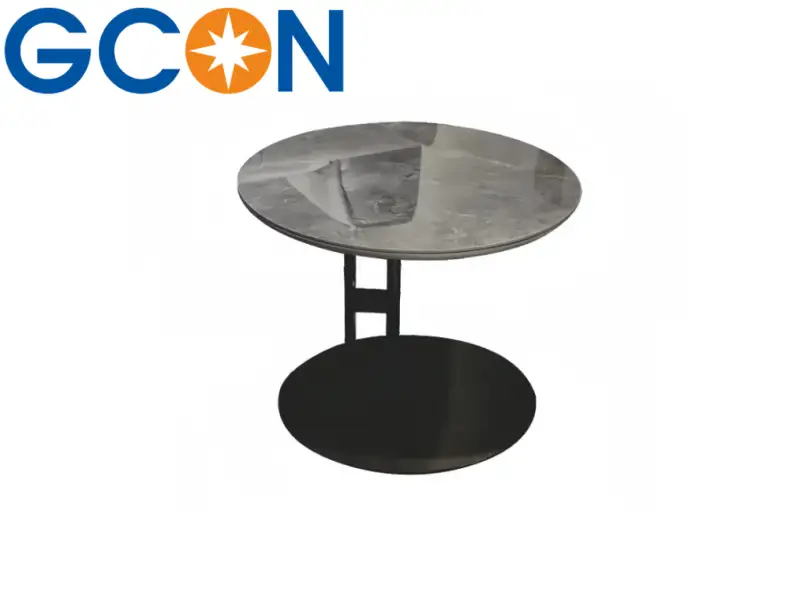 GCON 617003 Hotel Room and Lobby Round Marble Sofa Side Table 1