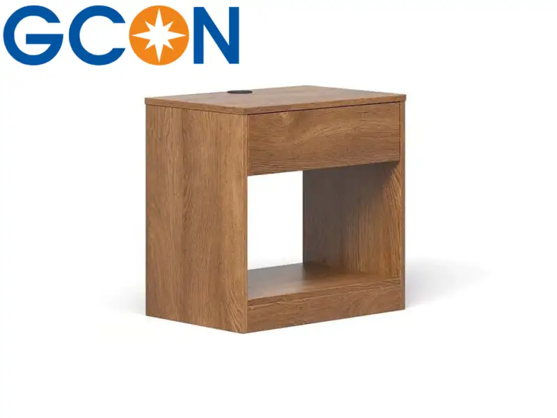 GCON Modern Hotel Bedside Table M-SHT-08 One Drawer Nightstand 1