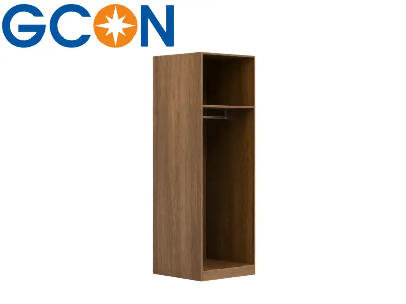 GCON M-SHT-19 CARB P2 Grade materials open shelf simple wardrobe for hotel 1
