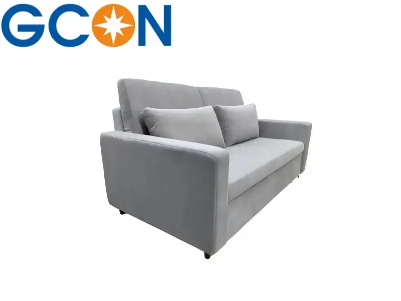 GCON G-01 Modern Grey Fabric 2-Seater Sofa 1