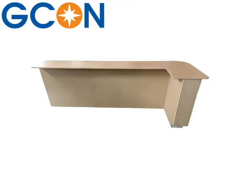 GCON HRB.201 Contemporary L-Shaped Bar Counter with Fluted Detail 1