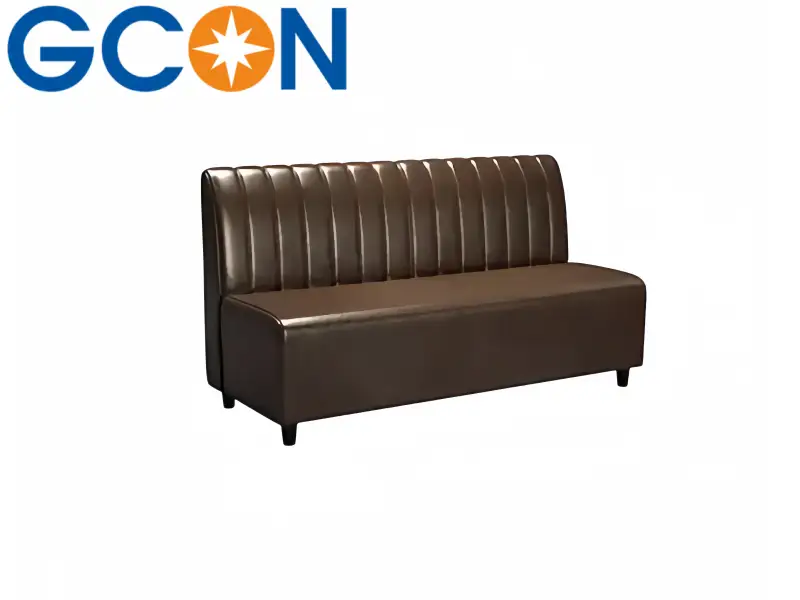 GCON GS-001 Modern Leather Upholstered Bench for Restaurant Cafe Bar Grill Bistro 1