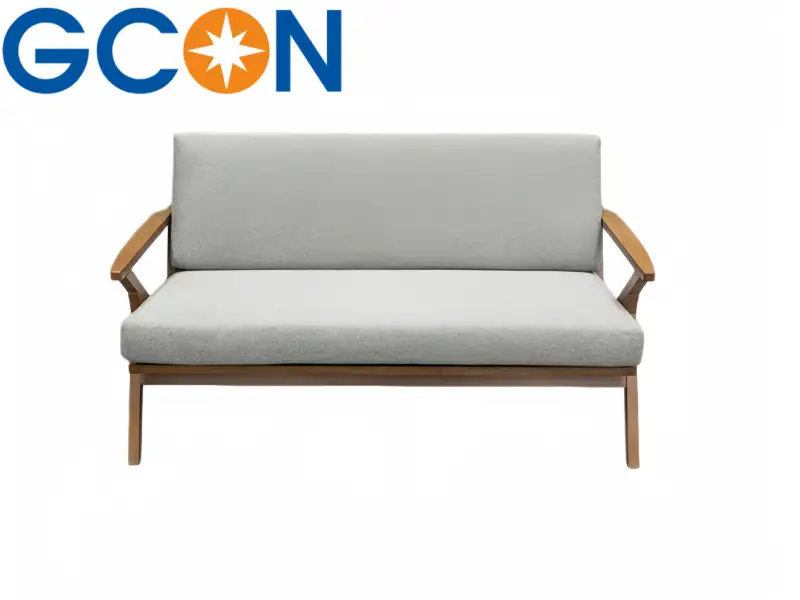 M-AAI-01 Hotel Room Futon Sofa GCON Solid Wood Frame Restaurant Couch 1