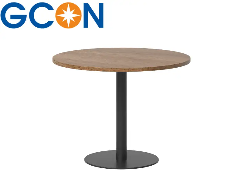 GCON M-SHT-22 office projects dorable melamine particle board table top with metal feets round negotiation tables 1