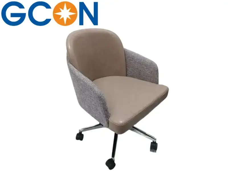 GCON CIS-152 Task Chair with Casters Vinyl Seat Woven Back 1